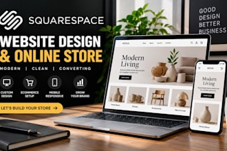 design squarespace store, squarespace store design, squarespace website design