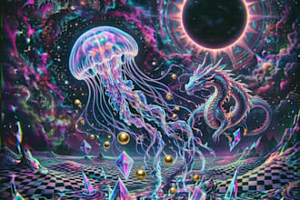 create psychedelic event posters