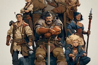 draw character illustration and custom character art