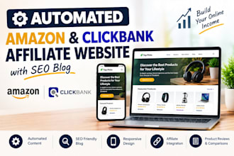 build an automated amazon and clickbank affiliate site