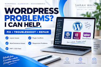fix wordpress, elementor and woocommerce problems