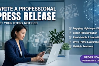 write press release writing PR distribution PR campaign news wire press writer