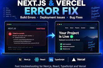 fix nextjs and vercel build and deployment errors