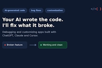 fix bugs and customize your ai generated code