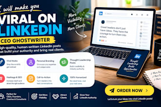 ghostwrite viral linkedin posts for ceo founders