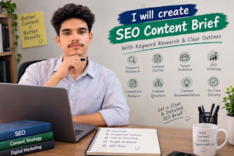 create SEO content briefs tailored to your keywords, audience and website goals