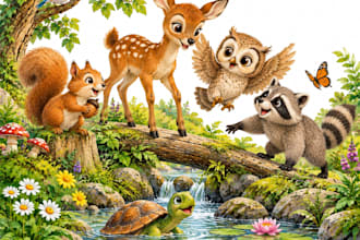 illustrate charming animal books for children