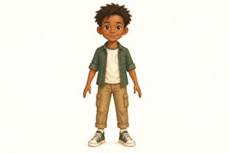 create character pose expression sheets