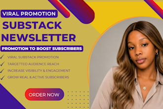do substack promotion for your articles, novel, comic, or newsletter