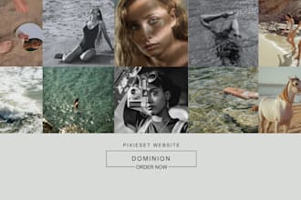 design and redesign pixieset website showit photography website wix website