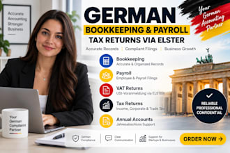 handle your german bookkeeping and payroll filings tax returns via elster