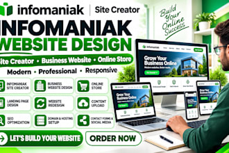 design infomaniak website site creator business website or online store
