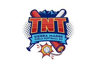 design girls softball team logo