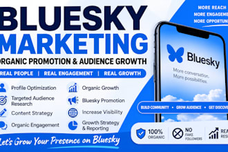 do bluesky marketing, organic promotion and audience growth