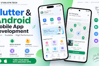 develop professional flutter and kotlin development
