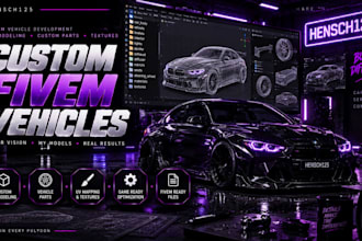 create custom fivem vehicles and 3d models