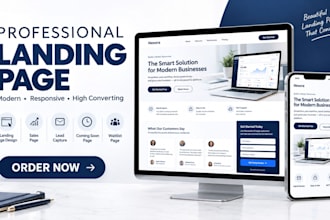 design a landing page, coming soon page, sales page or waitlist page