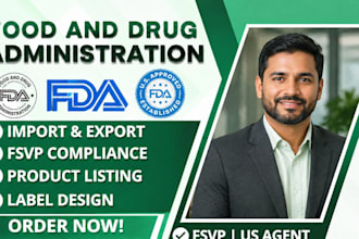 fda registration fda listing fda compliance US agent product label review