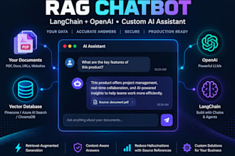 build a custom rag chatbot using langchain and openai