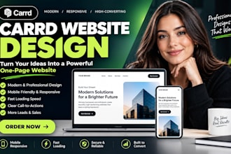 design a carrd website that attracts visitors and drives sales