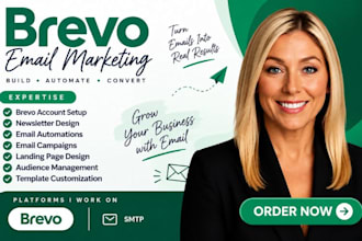 setup brevo newsletter brevo automation design brevo email campaign landing page