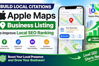 build local citations apple maps business listing to improve local SEO ranking