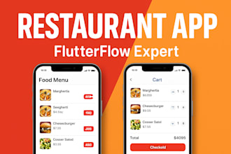 build a restaurant or food ordering mobile app using flutterflow