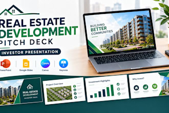 design real estate development pitch deck, investor presentation
