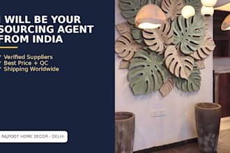 be your sourcing agent from india