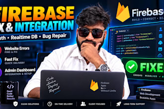 fix firebase authentication and database errors