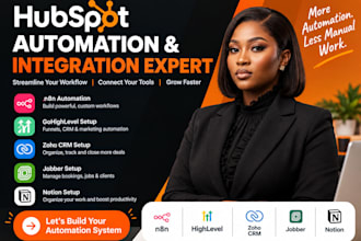 do n8n expert ghl automation zoho crn setup jobber notion