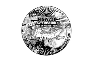 design hawaii state disc golf championships logo