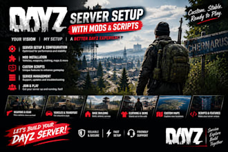 set up a dayz server with mods and scripts