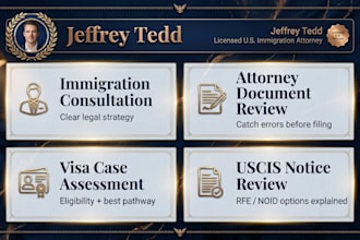 provide a professional US immigration legal consultation as an attorney