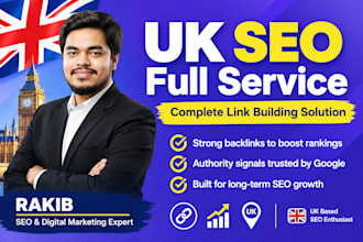 provide UK backlinks, link building and off page SEO