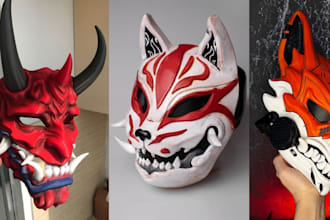 sculpt 3d mask 3d helmet cosplay mask cosplay armor 3d print and paint 3d mask