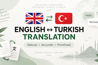 translate english to turkish and turkish to english manually