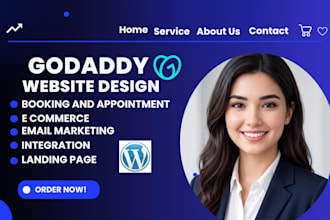design redesign godaddy website responsive develop godaddy website ecommerce
