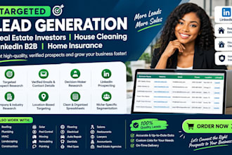 real estate investors house cleaning linkedin b2b home insurance lead generation