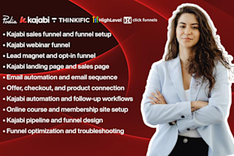 do kajabi sales funnel, kajabi webinar funnel, lead magnet, email automations