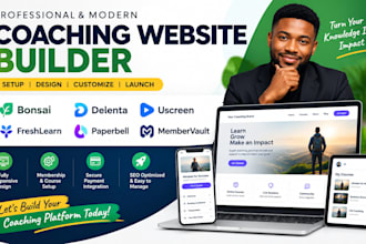 build bonsai delenta freshlearn paperbell uscreen membervault coaching website