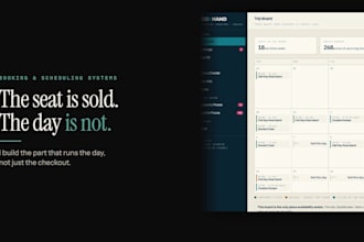 build a booking and scheduling system for your service business