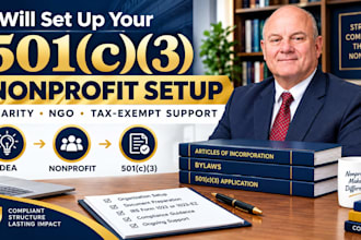 set up your nonprofit charity or ngo and 501c3 registration