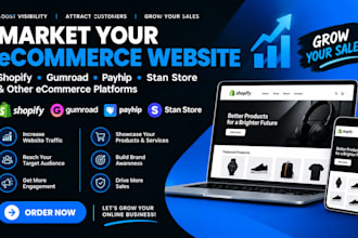 shopify gumroad payhip stan store ecommerce website marketing promotion