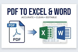 convert PDF and images to excel and word