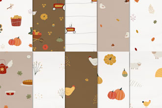 create a cute seamless vector pattern
