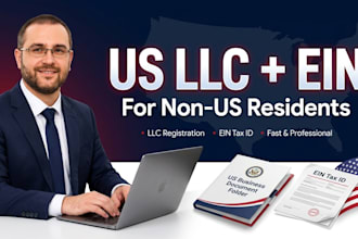 register a US llc for non US residents and get your ein tax id