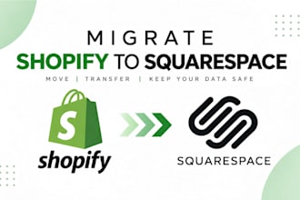 migrate wordpress website to shopify, wix squarespace migration to shopify