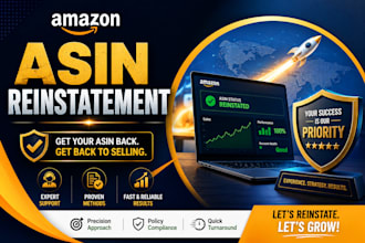provide amazon legal counsel, asin reinstatement, and non infringement letters