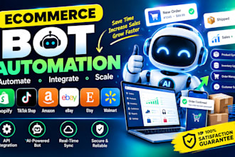 build shopify bot, tiktok shop bot, amazon flex bot, ebay bot, etsy, walmart bot